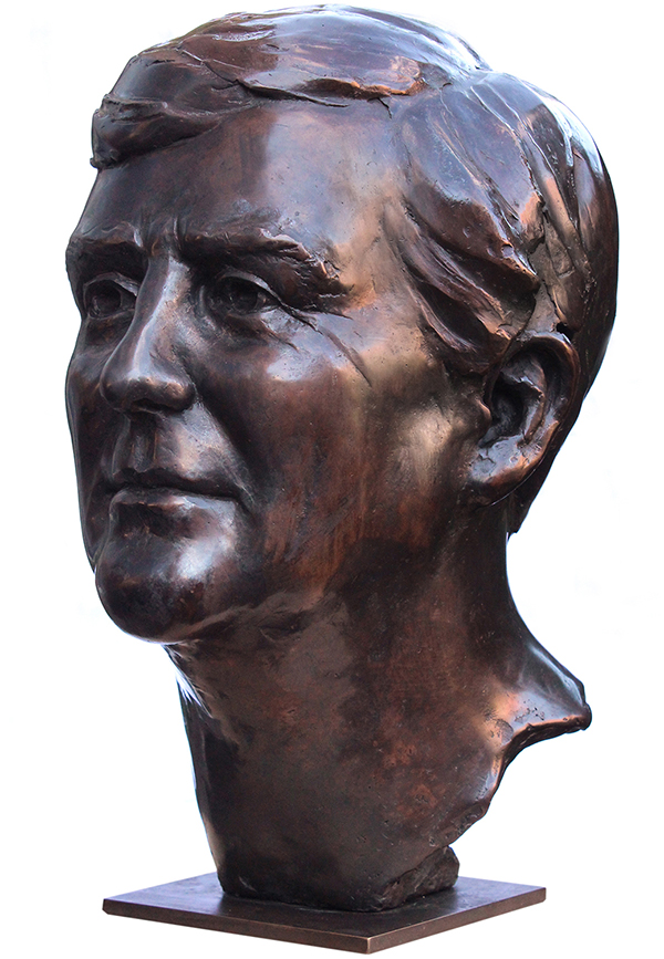 bronzen, portret, Willem-Alexander, koning, beeld, staatsieportret, staatsie-portret, statieportret, Willem, Alexander, kop, buste, portretbuste, brons, Guido Sprenkels, beeld, Wassenaar, hoofd, staatshoofd